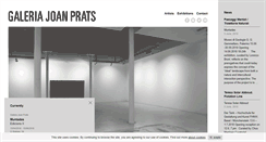 Desktop Screenshot of galeriajoanprats.com
